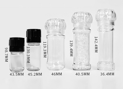 Best Price Manual Disposable Spice Salt Pepper Mill, Wholesale 80ml 100ml Glass Plastic Refillable Spice Salt Pepper Grinder