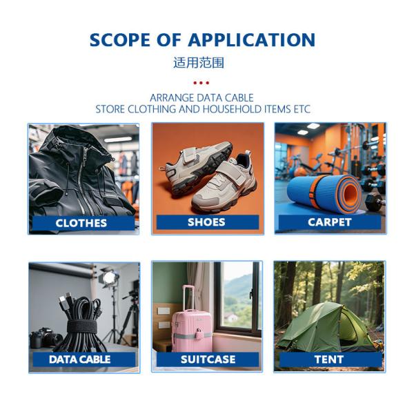 Space Saving Hook And Loop Wire Ties Reusable Adjustable For School Or Office