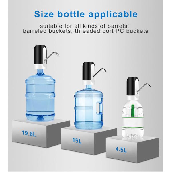 1200mAh ABS White Electric Portable Cold Water Dispenser With 3 Hours Charging Time