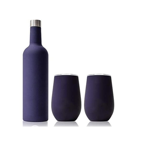 Leakproof 750ml Stainless Steel Wine Bottle Set With Gift Box