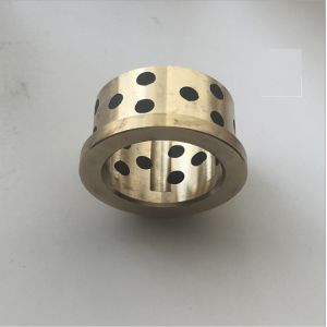 Quality Gold Graphite Plugged Bushings , Phosphor Bronze Bearings CuSn6Zn6Pb3 Material for sale