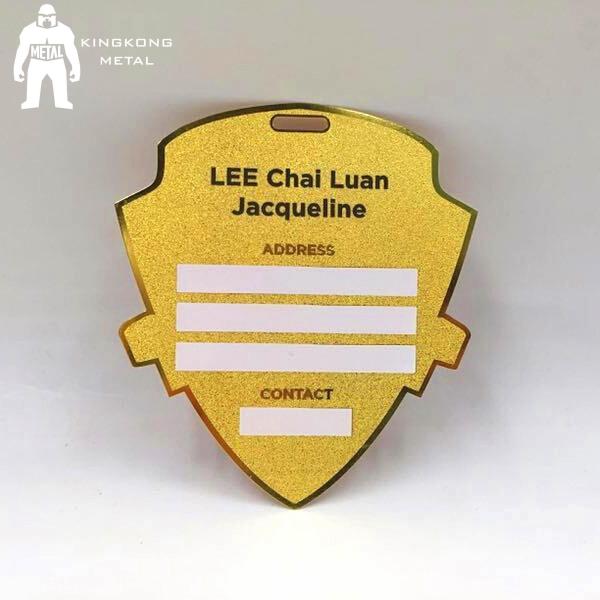 Engraved Stainless Steel Luggage Tags Personalized Travel Printable 85*54mm