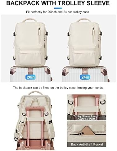 Large Travel Backpack Women, Carry On Backpack,Hiking Backpack Waterproof Outdoor Sports Rucksack Casual Daypack Fit