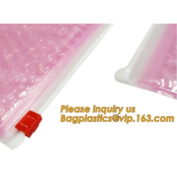 air mail metallic holographi rose gold bubble padded mailer / Zip lockk bubble bag/ slider bubble bag,Holographic Factory