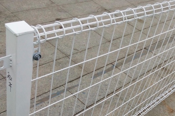 1m Height Double Circle Fence / Welded Wire Mesh Garden Fence Galvanised