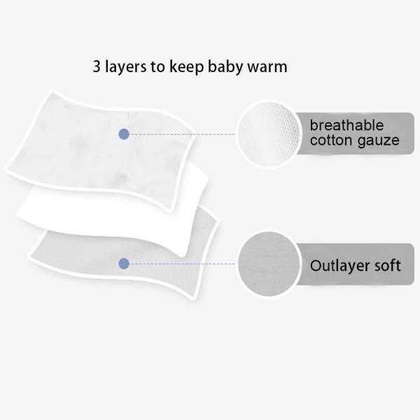 3 Layers Baby Sleep bag Gift packed Customized Baby Sleeping Bag 100% Cotton Baby Sleep Sack
