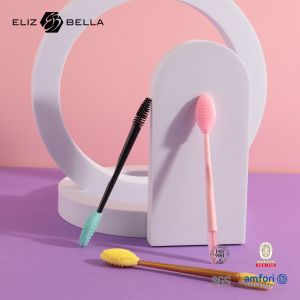 Waterproof Silicone Eyelash Brush Disposable Silicone Mascara Wands With PP