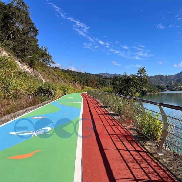 Eco Friendly Rubber Prefabricated Roll Mat For Park Walkway 9mm