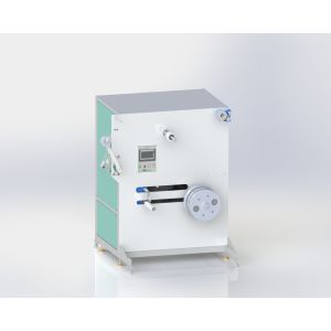 Quality 350kg Ultra jumbo roll PET polyester strap semi-auto winder for sale