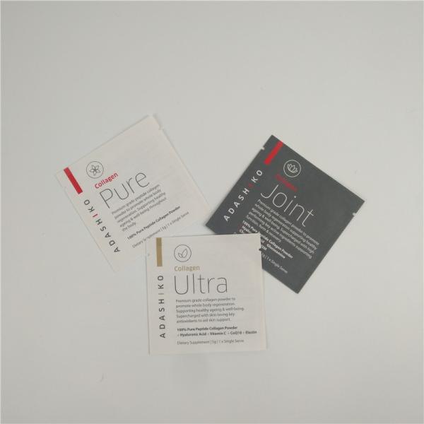 SGS 120mic Sachet Kraft Paper Bags Biodegradable Food Packaging Bags VMPET