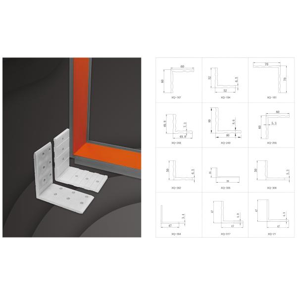 Thailand Style Aluminum Profile Joint For Window And Screen Door