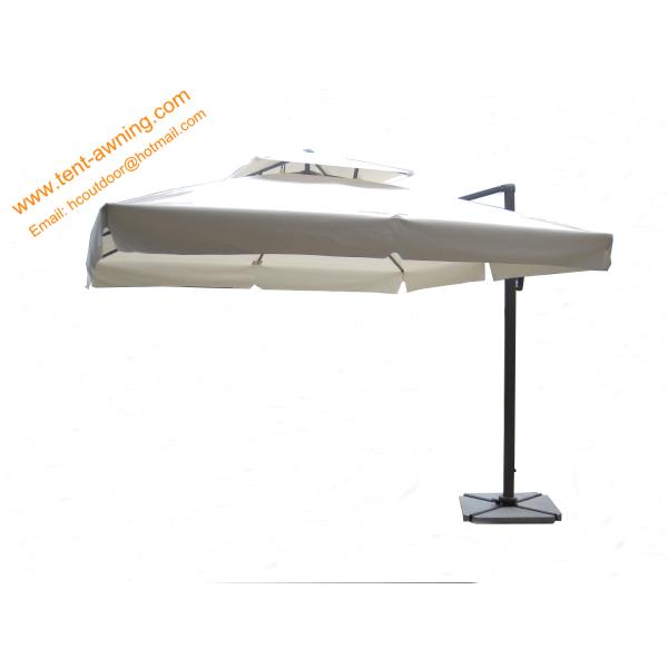 Cantilever Parasol with Vent Aluminum Waterproof Outdoor Garden Parasol