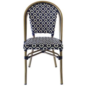 UV Resistance 1.5mm Aluminum Bistro Style Dining Chairs