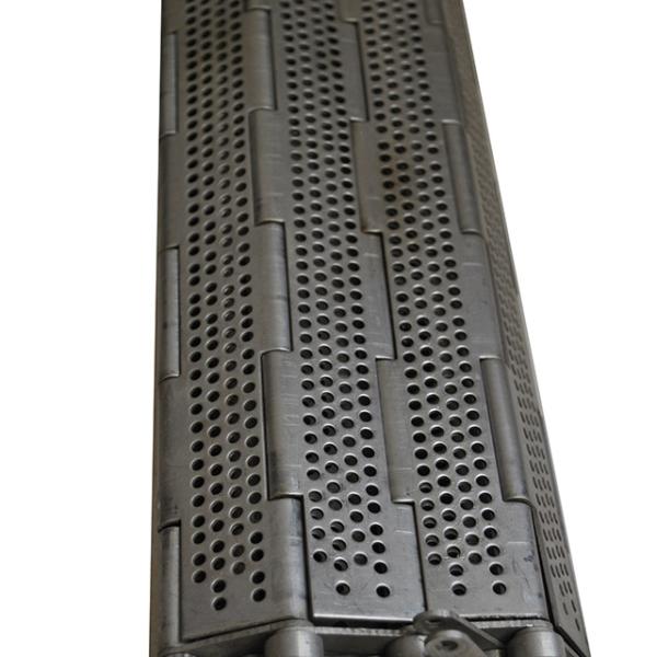 Corrosion Proof Stainless Steel Punch Plate Converyoe Belt For Cheese Production