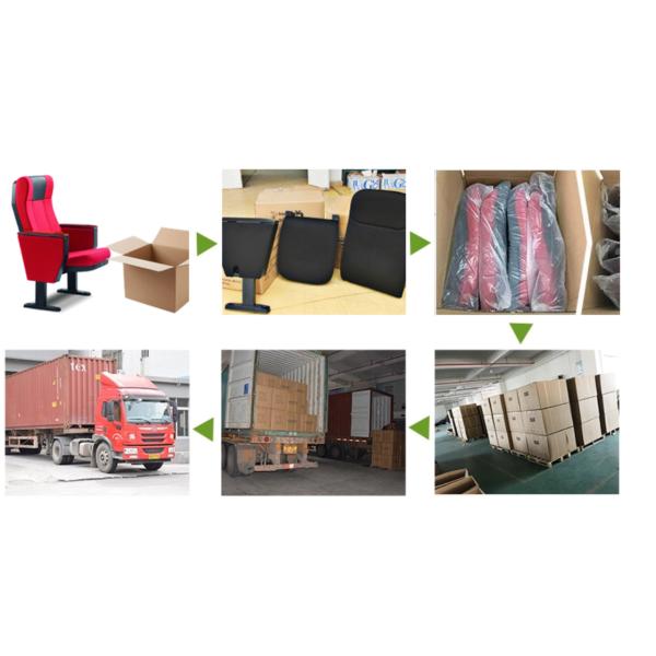 Hypoallergenic Movie Theatre Auditorium Seating Chair Multiscene Anti Fading