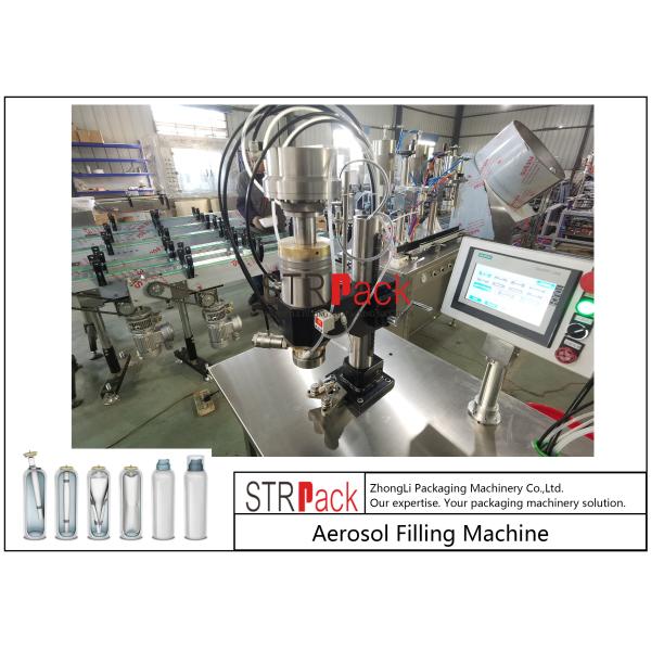 Semi Automatic Aerosol Co2 Filling Machine Snow Spray Making Machine With Bag On Valve