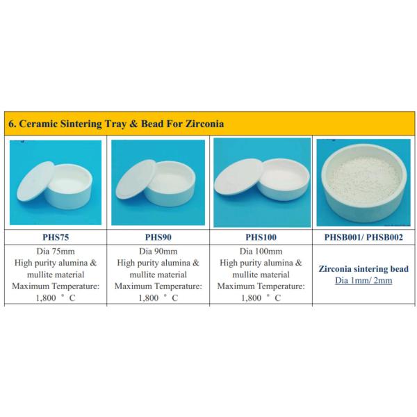 Premium Dental Zirconia Sintering Tray , Dia 75mm Ceramic Sintering Tray