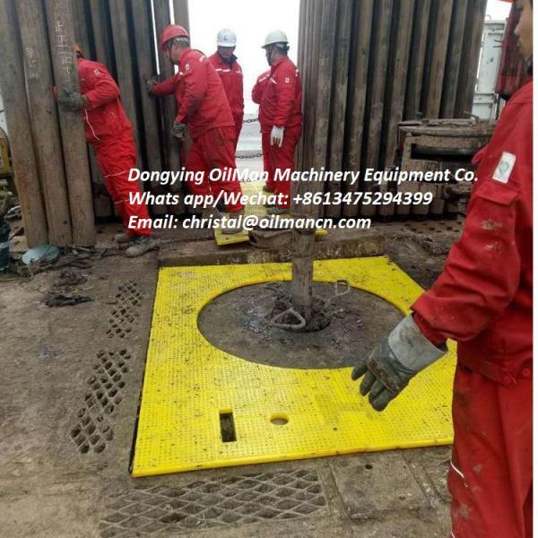 Polyurethane Rubber Drilling Floor Mat Anti Slip 1490mm Width