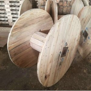 Wooden Plywood Cable Drum Spiral Design Empty Cable Drum