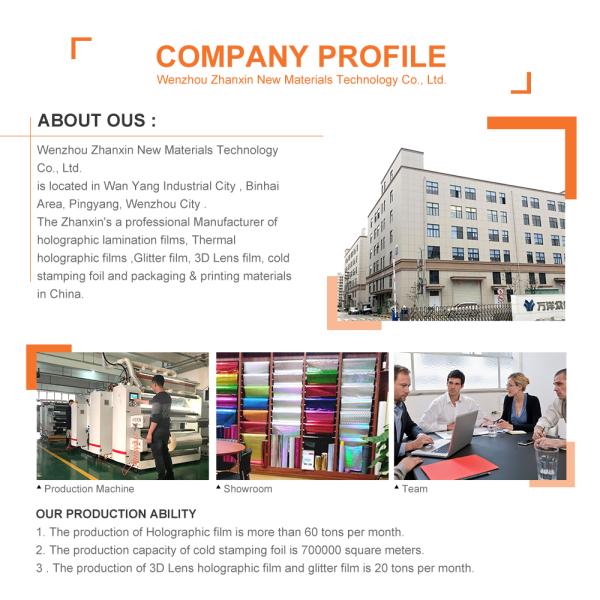 New Design BOPP Thermal Holographic Lamination Film High Quality Hot Laminating Film for Packaging