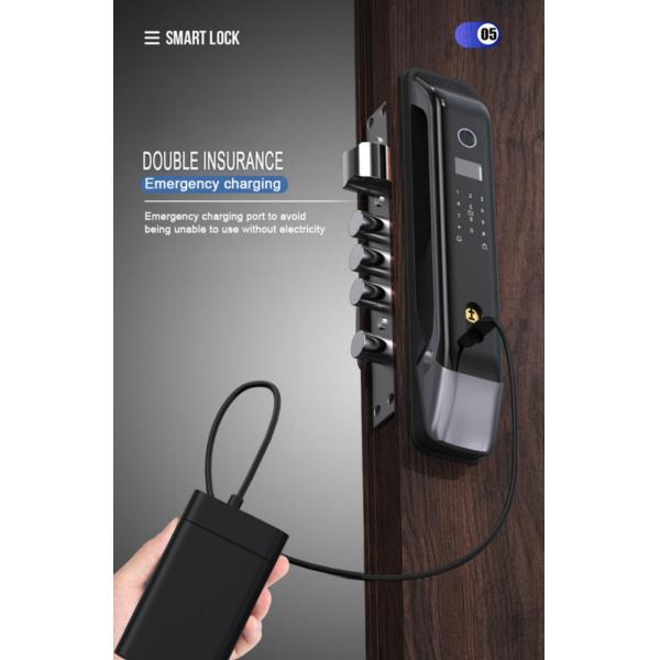 Aluminum Fingerprint Digital Door Lock Keyless Smart Door Lock With Handle