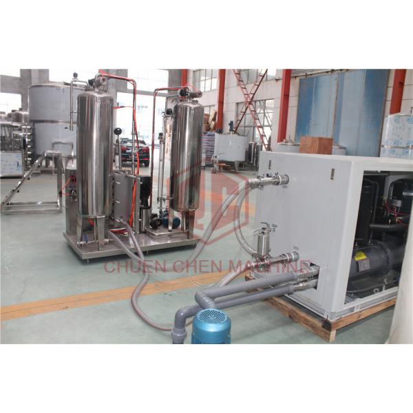 Three Tanks Carbonated Drink Production Line Fizzy Drink Making Machine