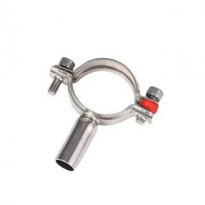 Quality Round Head Code SS201304 Stainless Steel Tube Hanger Clamp 45mm Length with Polishing for sale