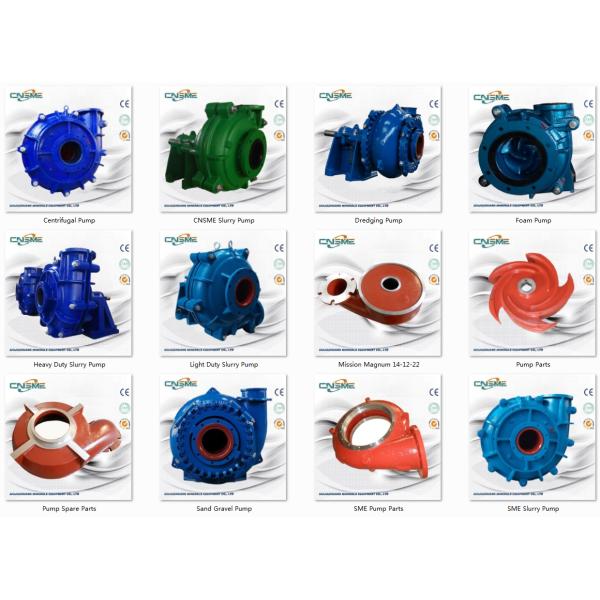3 Inch Rubber Lined Slurry Pumps Heavy Duty Centrifugal Metal Impeller SHR/75C