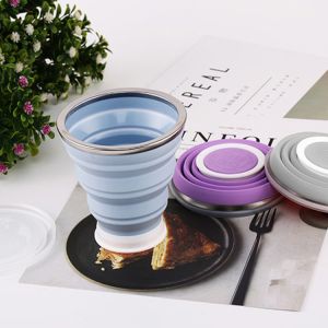 Shatterproof 320ML Silicone Collapsible Travel Coffee Mug