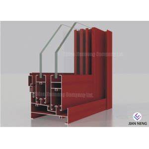 Wood Finish Aluminium Frame Profile , Customized Aluminum Extrusion Profiles