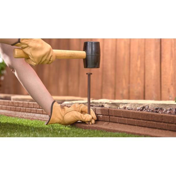 1000*100mm Rubber Border Edging Removable Garden Flower Bed Edging Waterproof