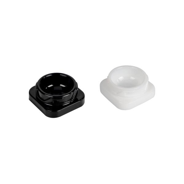 Child Resistance Certified 5ml Concentrate Glass Jar with CR Screw Cap 5ml 9ml Square Jar