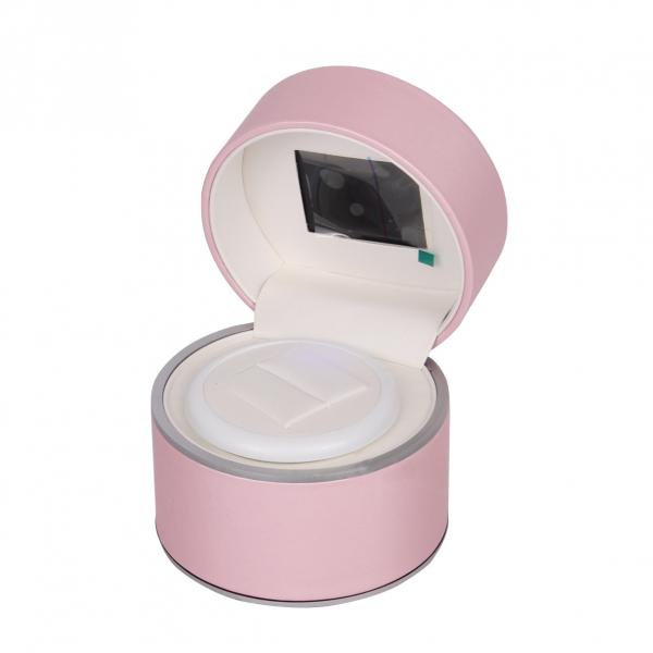 Buy Luxury LED Light LCD Video Gift Box Pink PU Leather Jewelry Music Videos at wholesale prices