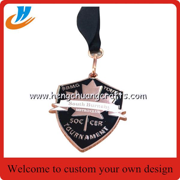 Football 30th Sporting club metal medal,custom soccer metal medal with ribbon