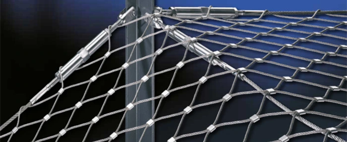 Balustrade Flexible Stainless Steel Cable Netting Anti Corrosion Customized