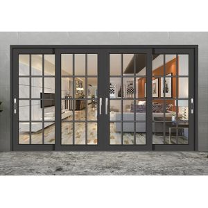 Quality Customized Modern Home Hotel Villa Interior Living Room Patio Sun Proof Aluminum Glass Sliding Door for sale