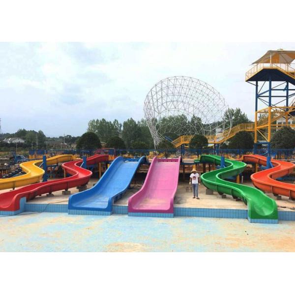 Outdoor Commercial Theme Park Water Slide Customized For Kids And Adults