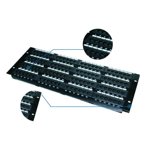 19 Inch Rj11 24 Port Patch Panel 1U Keystone Jack Network Rack Amp