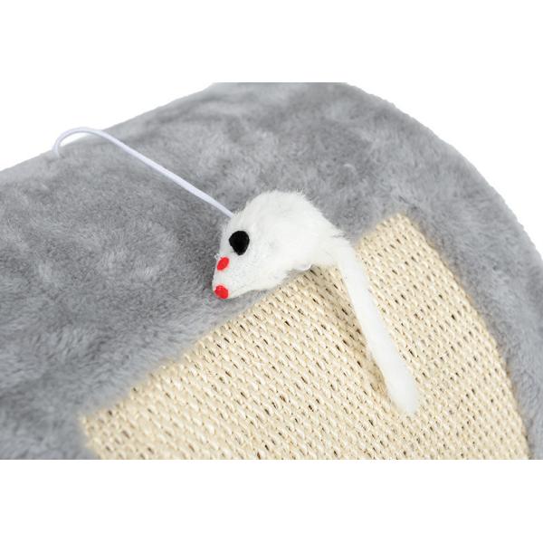 Grey Color Pet Den Bed / Cat Scratcher Bed Large Size Weight 1.05kg With Mouse Toy