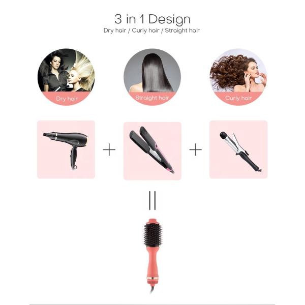 Professional Hot Air Thin Hair Brush Dryer With Customized Logo OEM