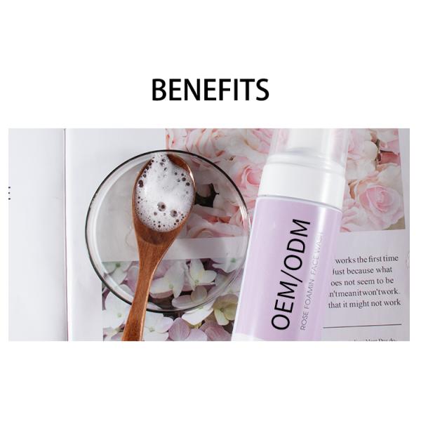 Oil Control 120ML Foaming Facial Cleanser MSDS Rose Water Face Cleanser