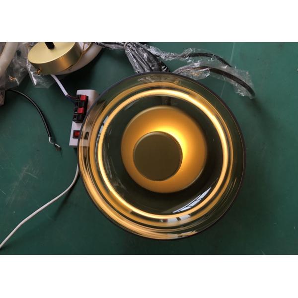 Modern Wall Indoor Led Bedside Hotel Gold Small Glass Wall Lamp