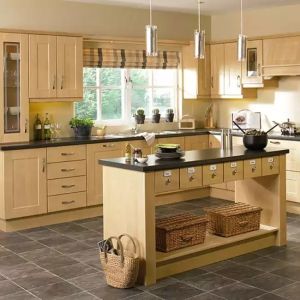 Customized Kitchen Cabinet Set , Modern Lacquer Pantry Kitchen Cabinet