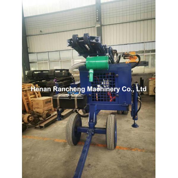 180m Depth Borehole Drill Machine 55KW Engine 90mm - 300mm Dia 5200kg