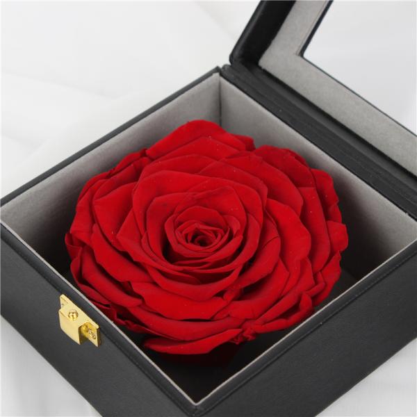 7-8CM Complex Colorful Preserved Rose Gift Box For Indoor Decoration
