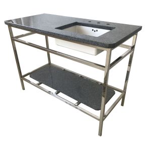 Quality 304# polishedfinish stainless steel metal hotel bathroom vanity/bathroom cabinet for sale