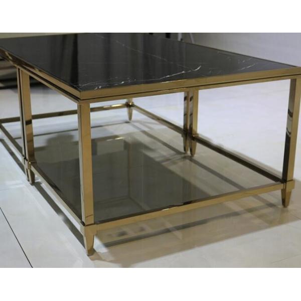 stone top Brass stainless steel metal side table/End table/coffee table/C table, hotel furniture,casegoodsTA-0088