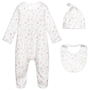 baby rompers 3pcs hat bit gift packed newborn infant gift set long sleeve