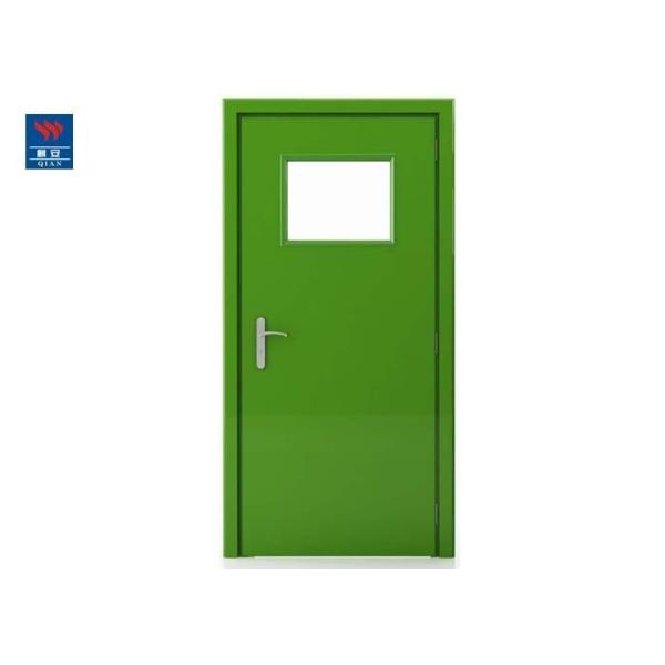 60 Min Hospital Fire Rated Laminated Glass Wood Door With Frame