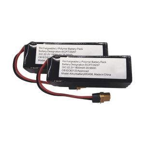 China 30C 6S1P LiPo Battery 22.2V 1800mAh Lithium Polymer Battery High C Rate on sale